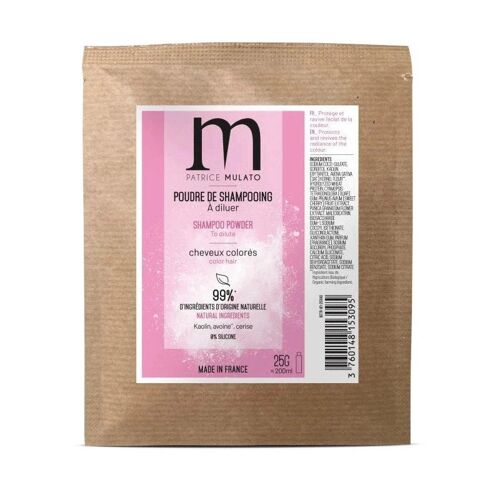 Mulato Poudre De Shampoing A Diluer Pour Cheveux Colorés Sachet De 25g = 200ml 