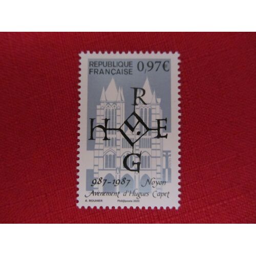 Timbre Provenant Du Livret N° 4024 "50 Ans Gravés Dans L'Histoire" Tiré À 12050 Exemplaires: Millénaire De L'Avènement De Hugues Capet.