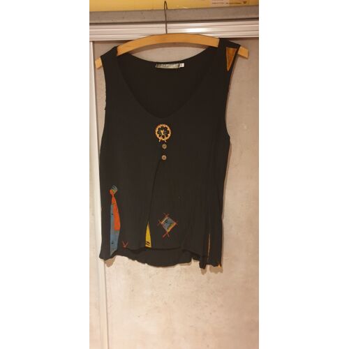 Débardeur Noir Femme T 42/44 Marque Indigo