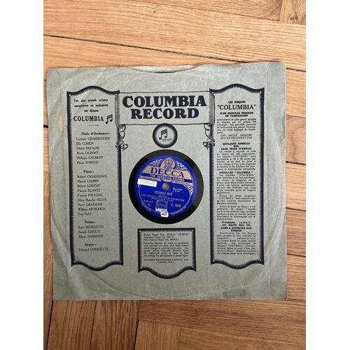 Vinyle 78 Tours Blue Danube. Tesoro Mio 