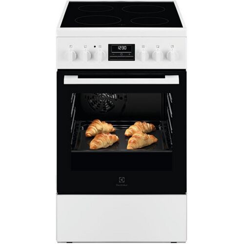 Electrolux - Cuisinière vitrocéramique 57l 4 feux blanc LKR524292W
