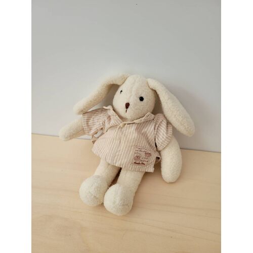 Doudou lapin beige la bande a Basile moulin roty