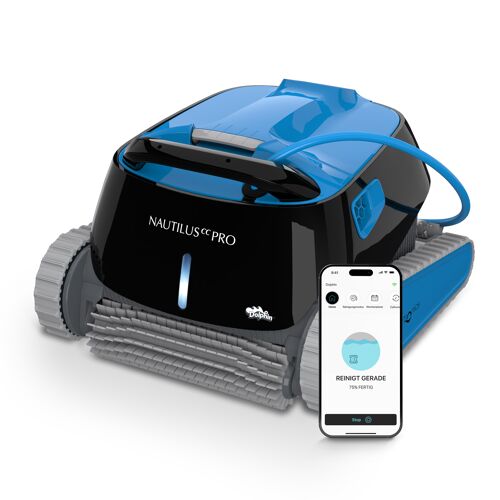 Dolphin Nautilus CC Pro Robot nettoyeur électrique avec fil pour Piscine hors-sol jusqu'à 15 m - Nettoyage fond, parois et ligne d'eau - Connectivité avec app