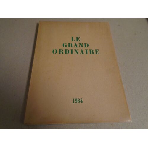 Le Grand Ordinaire Frontispice Édition Losfeld 1955