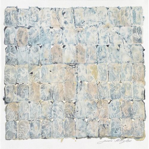 Janine Mongillat Lithographie Composition Abstraite