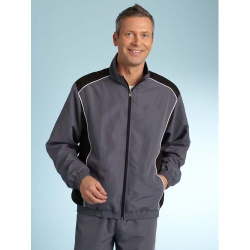 Blouson Veste Zippé Homme Neuf Noir Et Gris Taille M