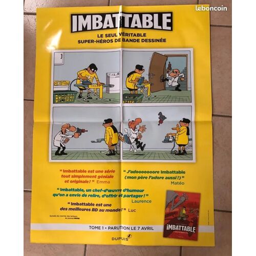 Affiche Promotionnelle Bande Dessinée Imbattable De Pascal Jousselin