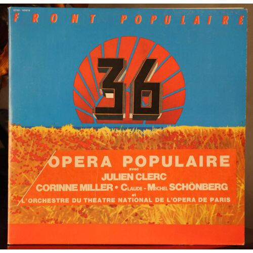 Front Populaire 36 Opéra Populaire Julien Clerc Textes Etienne Roda Gil Rare 1979