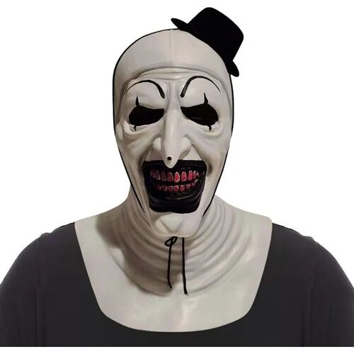Masque Intégral Squelette Sunshine Smile Latex Effrayant À Mâchoire Mobile, Clown Maquillage Halloween Carnaval Adulte, Réaliste