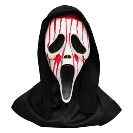 Masque Ghostface Scream Halloween Déguisement Horreur Effrayant Bleeding Mask Système Saignement Pvc Capuche Noire Taille