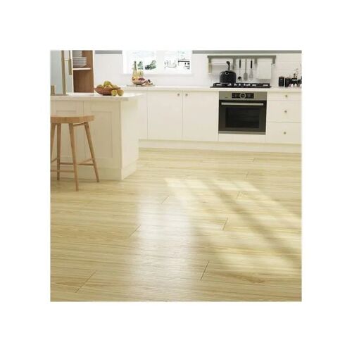 Lot de 35 dalles vinyle adhésives PVC 90x15 cm, revêtement de sol imitation bois jaune, résistant, pose facile, 9,45 m2, intérieur