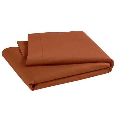Drap Plat Bébé Coton Bio 118x180 Rouille - Orange - P'tit Basile
