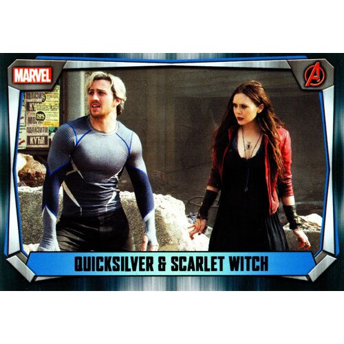 Quicksilver & Scarlet Witch - Carte Marvel Missions Vf - 88/270 - Avengers Age Of Ultron