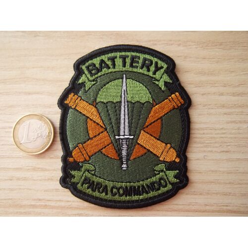 Écusson Battery Para Commando Belge Insigne