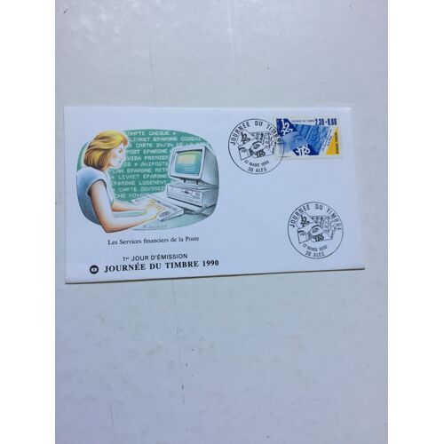 Enveloppe Journée Du Timbre 1990. Alès.Timbre Yvert Et Tellier 2639.