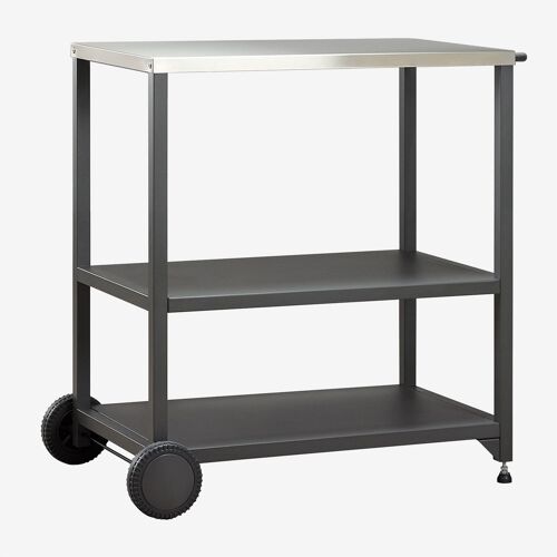 Chariot De Cuisine Modulaire D'extérieur En Acier Savona Gris Graphite
