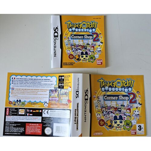 Jaquette et notice du jeu Tamagotchi Connexion Corner Shop 2 sur Nintendo DS