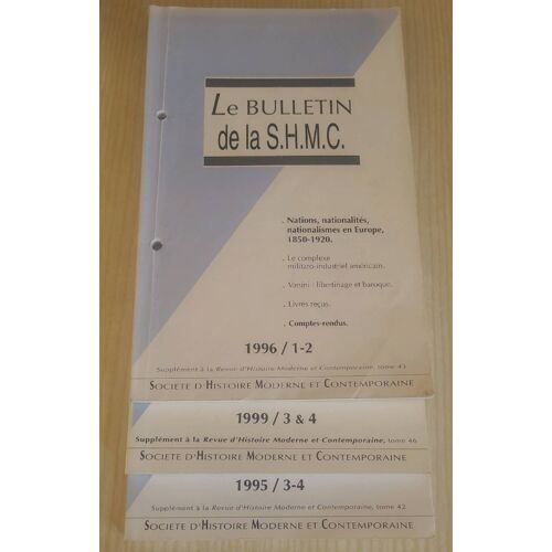 Lot De 3 Numéros De "Le Bullerin De La S.H.M.C"