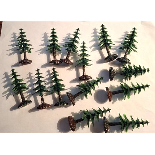 Lot de 14 Sapins Miniatures