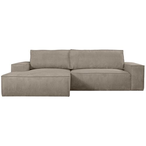 Vente-unique AMELIA Canapé d'angle 4 siège(s) Taupe