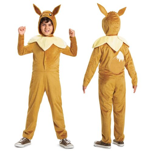 Disguise Combinaison Pokémon Évoli Pour Enfants, Sous Licence Officielle, Déguisement Évoli Pour Enfants, Capuche 3d Avec Adorables Détails Du Personnage, Matière Ultra Douce, Pour 5-6, 7-8, 10-12 Ans