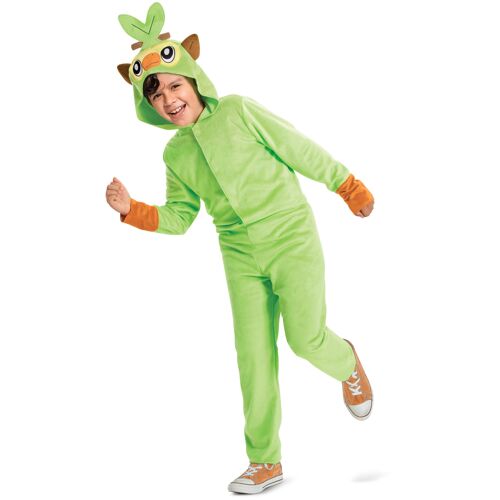 Disguise Combinaison Pokémon Grookey Pour Enfants, Déguisement Classique Unisexe Sous Licence Officielle Pokémon Par, Avec Capuche En Tissu Avec Détails Du Personnage, Pour Les 5-6 Ans, 7-8 Ans, 10-12 Ans