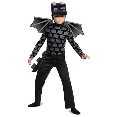 Disguise Déguisement Ender Dragon Minecraft Pour Enfant, Minecraft Officiel Par, Inclut Une Coiffe Ender Dragon Et Des Ailes, Détails En Relief, Pour Les 5-6 Ans, 7-8 Ans Et 10-12 Ans