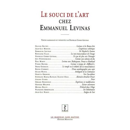 Le Souci De L'art Chez Emmanuel Levinas