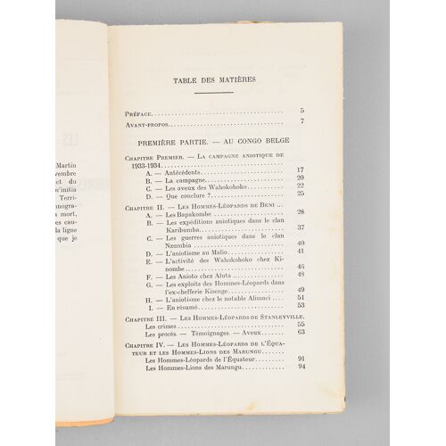 Les Sociétés Secrètes Des Hommes-Léopards En Afrique Noire.