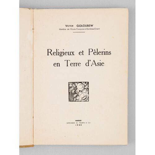 Religieux Et Pèlerins En Terre D'asie [ Edition Originale ]