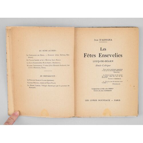 Les Fêtes Ensevelies. Lucq-De-Béarn. Etude Celtique.