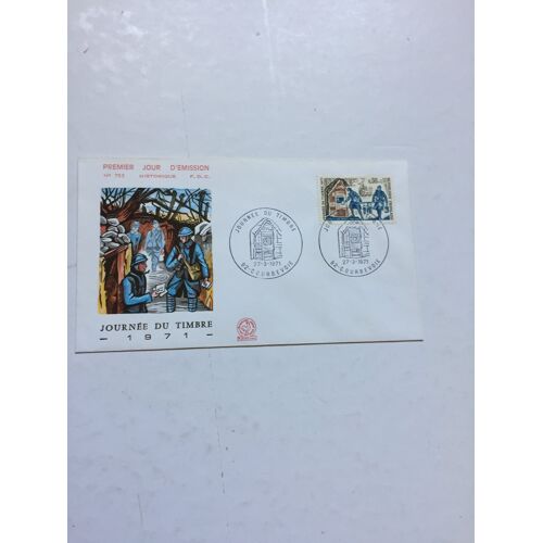 Enveloppe Journée Du Timbre 1971 Courbevoie. Timbre Yvert Et Tellier 1671.