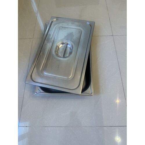 Plat Alimentaire En Inox Gastro Avec Couvercle 