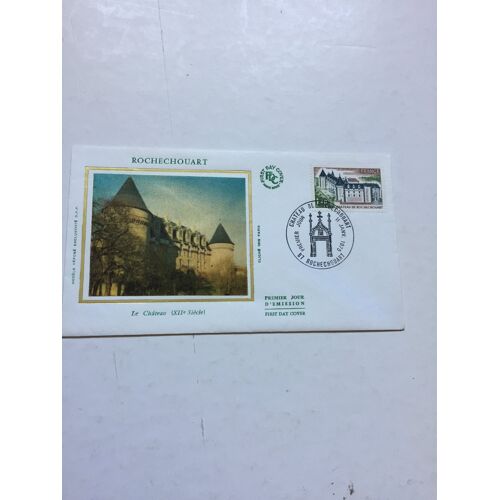 Enveloppe Premier Jour D'Émission 1975 Château De Rochechouart. Timbre Yvert Et Tellier 1809