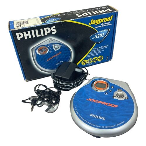 PHILIPS AX3202 Discman CD Player tragbar Jogproof CD Springt Portable