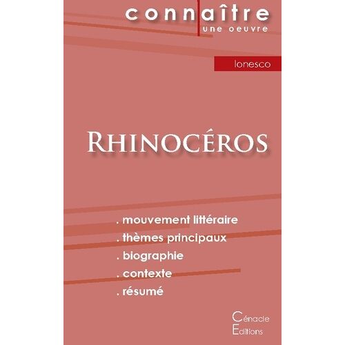 Rhinocéros - Analyse Littéraire De Référence Et Résumé Complet
