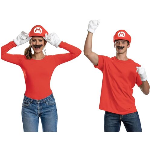 Disguise Kit D'accessoires Adulte Mario Super Mario Bros, Sous Licence Officielle, Coupe Confortable Avec Design Détaillé, Taille Unique Adulte