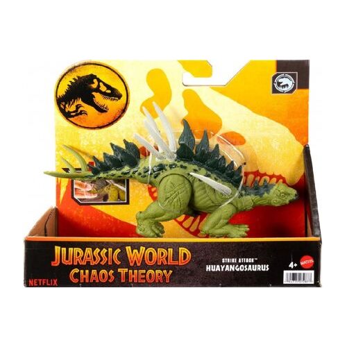Jurassic World Huayangosaurus 18 cm - Chaos Theory - Dinosaure Combat extrême Dino - Set Animal Préhistorique + Carte offerte