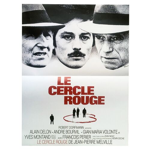 Le Cercle Rouge - Affiche De Cinéma Pliée - Format 40x54 Cm - De Jean-Pierre Melville Avec Alain Delon, Bourvil, Gian Maria Volonté, Yves Montand - Ressortie