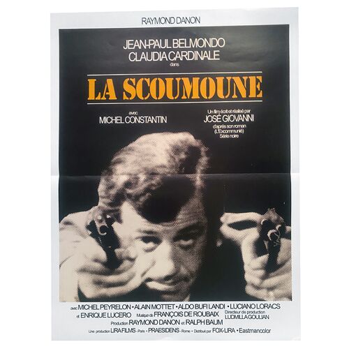 La Scoumoune - Affiche De Cinéma Pliée - Format 40x54 Cm - De José Giovanni Avec Jean-Paul Belmondo, Claudia Cardinale, Michel Constantin - Ressortie