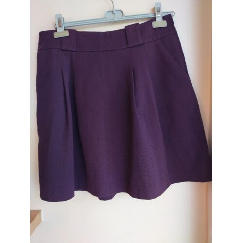 Jupe Patineuse H&m Violette Foncée T42