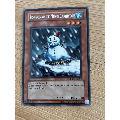 Carte Yu‑Gi‑Oh – Bonhomme De Neige Carnivore Rgbt‑Fr094 
