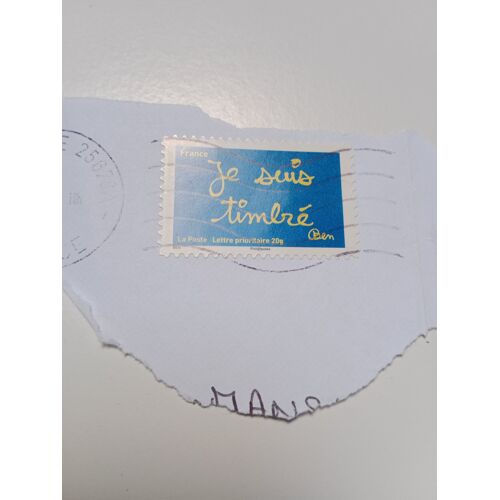 Timbre France Lettre 20g Autoadhesif Oblitere Yvert N° 609 Sourires Par Humoriste Ben De 2011