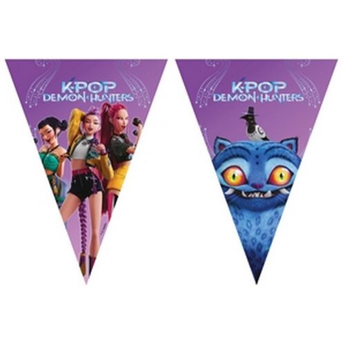 GUIRLANDE FANIONS PAPIER K-POP DEMON HUNTERS 2.1M
