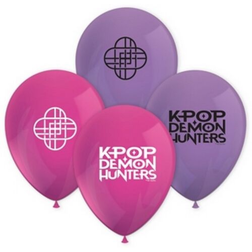 8 BALLONS LATEX K-POP DEMON HUNTERS 28CM