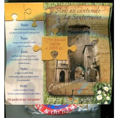 Puzzle - " Avis Au Canton De La Souterraine - Creuse " - Neuf
