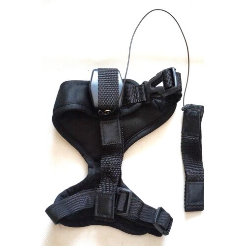 Harnais/Gilet Avec Enrouleur De Laisse Taille M/L En Tissus Respirant (18 Kg 46 À 54 Cm Maxi).