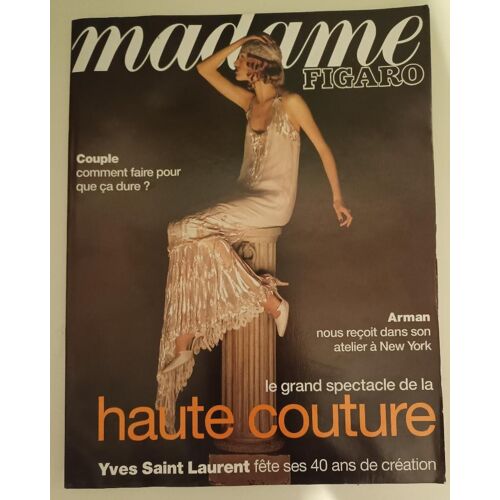 Madame Figaro - Haute Couture - Yves Saint Laurent Fête Ses 40 Ans De Création
