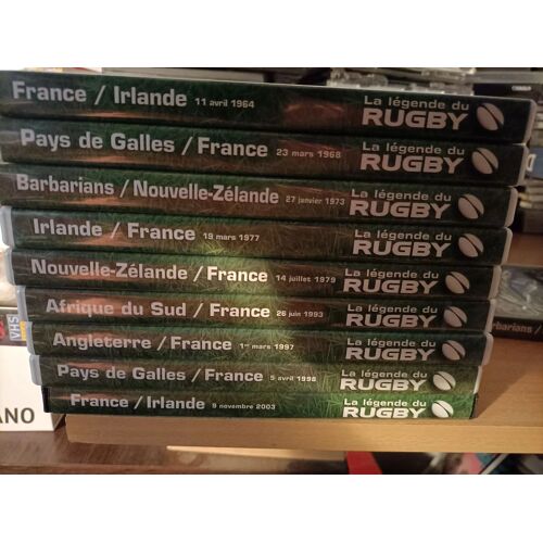 Lot De 8 Dvds La Legende Du Rugby Neufs Ou Comme Neufs : Irl/Fr 1977 - Irl/Fr 2002 - Irl/Fr 2003 - Angleterre/Fr 81 - Ang/Fr 97 - Galles/Fr 98 - Nz/Fr 79 - Barbarians/Nz 73