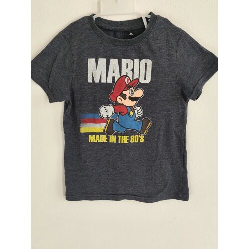 T-Shirt Super Mario Garçon 6 Ans – Coton Confortable – Très Bon État